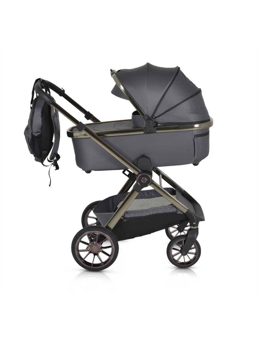 Комбинирана детска количка 2в1 iClick сив