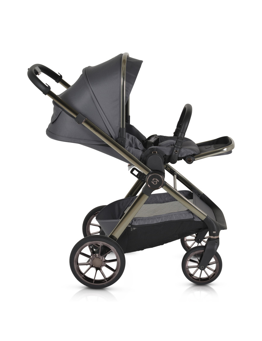 Комбинирана детска количка 2в1 iClick сив