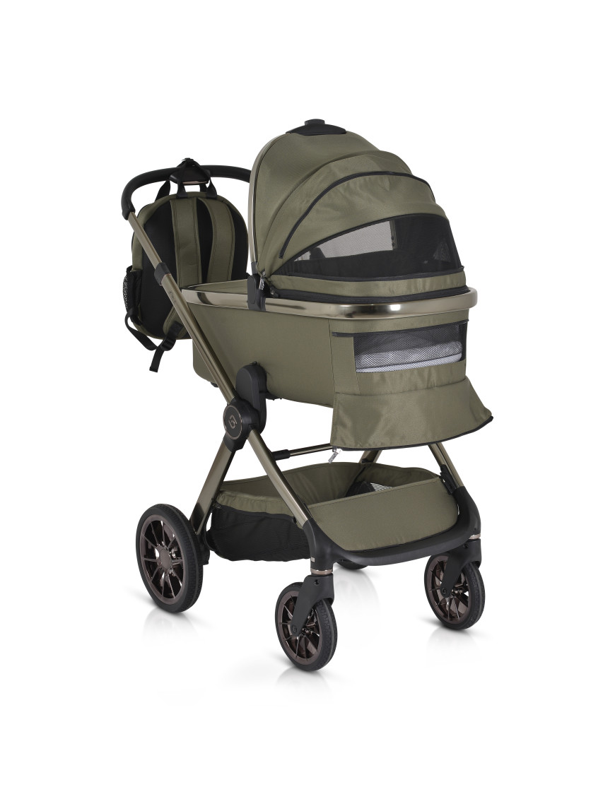 Комбинирана детска количка 2в1 iClick зелен