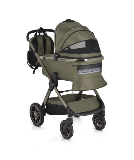 Комбинирана детска количка 2в1 iClick зелен