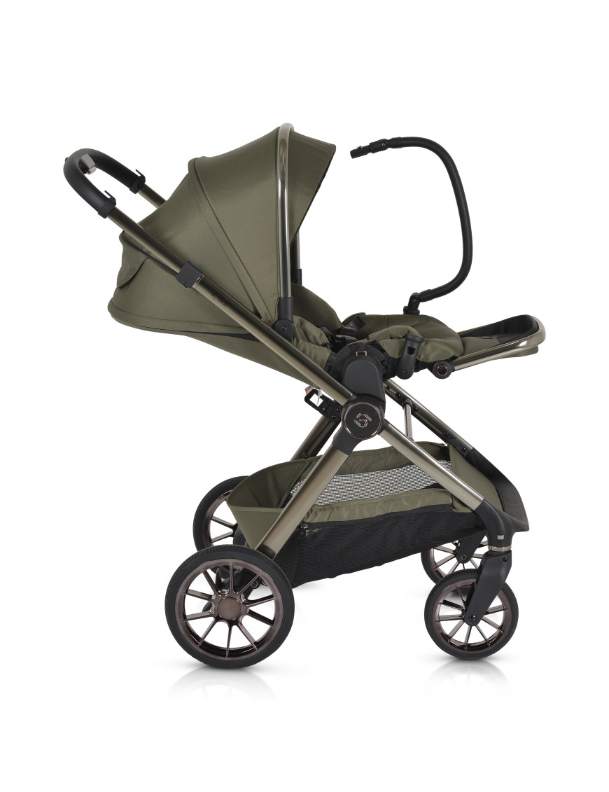 Комбинирана детска количка 2в1 iClick зелен