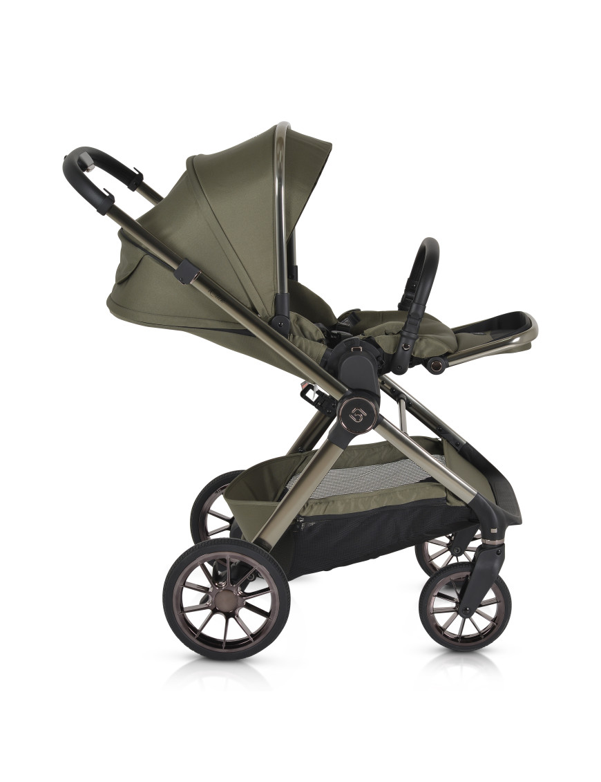 Комбинирана детска количка 2в1 iClick зелен