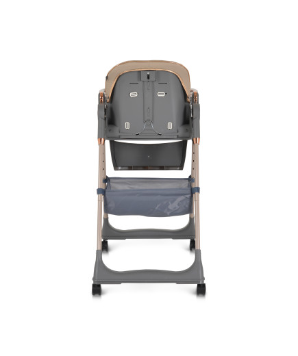 Детски стол за хранене с подарък Lindo бежов