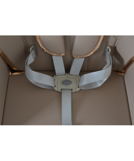 Детски стол за хранене с подарък Lindo бежов