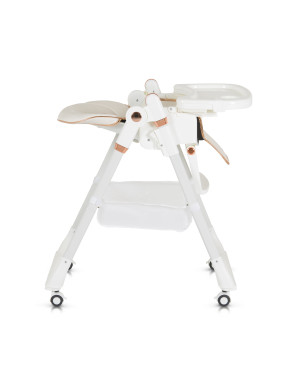 Детски стол за хранене с подарък Lindo бял 2