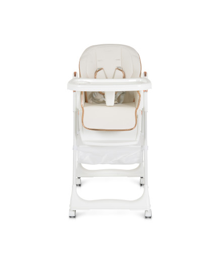 Детски стол за хранене с подарък Lindo бял