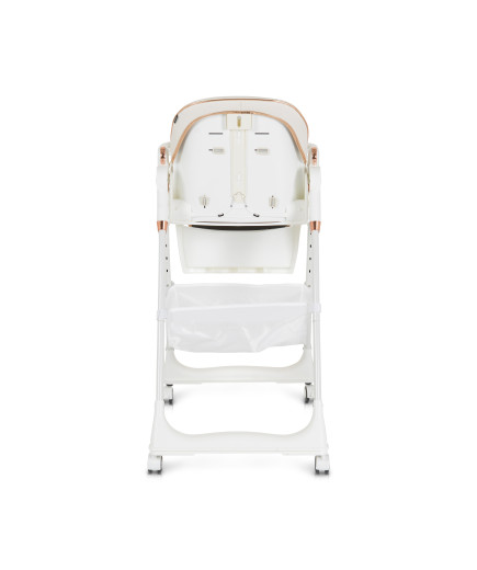 Детски стол за хранене с подарък Lindo бял