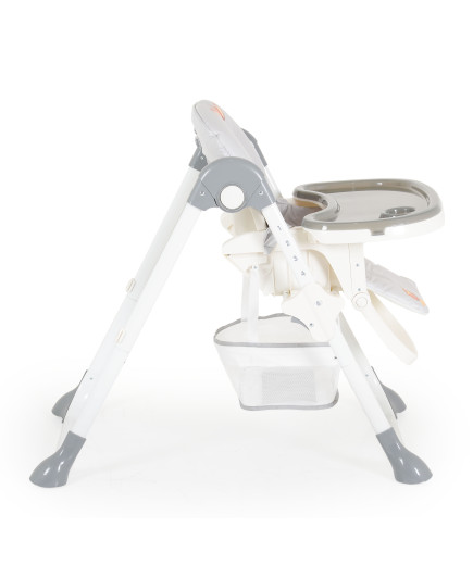 Детски стол за хранене Hunny мече сив