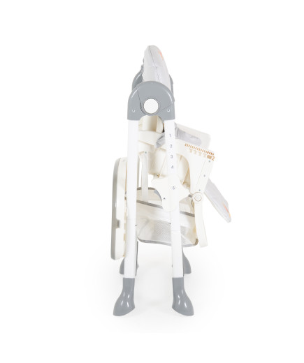 Детски стол за хранене Hunny мече сив