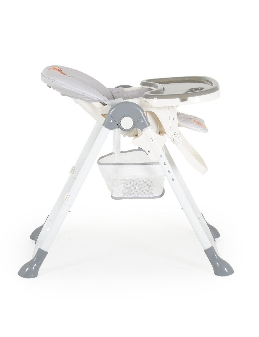 Детски стол за хранене Hunny мече сив