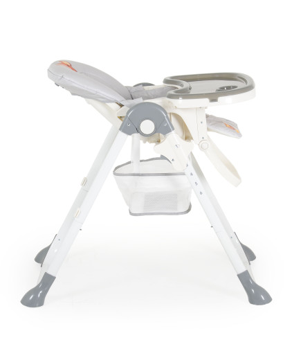 Детски стол за хранене Hunny мече сив