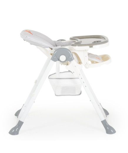 Детски стол за хранене Hunny мече сив