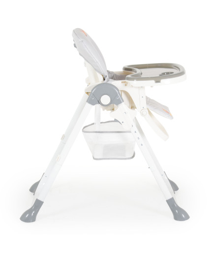 Детски стол за хранене Hunny мече сив