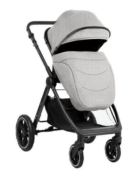 Комбинирана количка 3в1 с кош за новородено Ava Grey