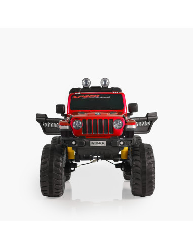 Акумулаторен джип Fuego червен металик