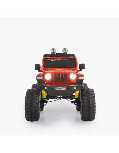 Акумулаторен джип Fuego червен металик