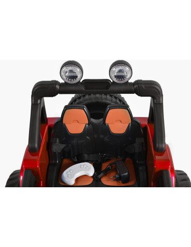 Акумулаторен джип Fuego червен металик