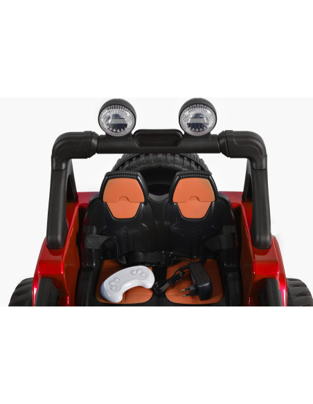 Акумулаторен джип Fuego червен металик