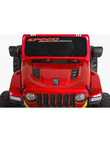 Акумулаторен джип Fuego червен металик