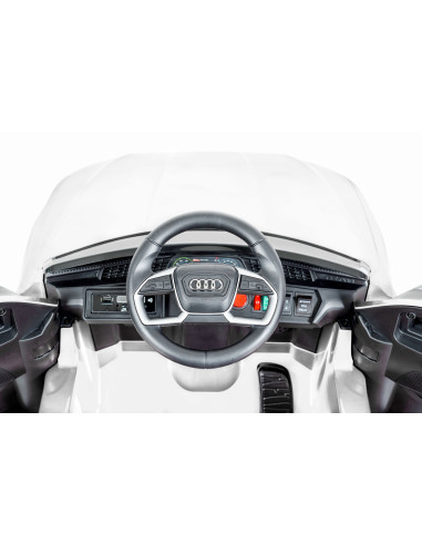 Акумулаторен джип Audi Sportback бял