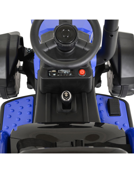 Акумулаторен трактор Rancher син