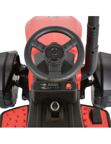 Акумулаторен трактор Rancher червен