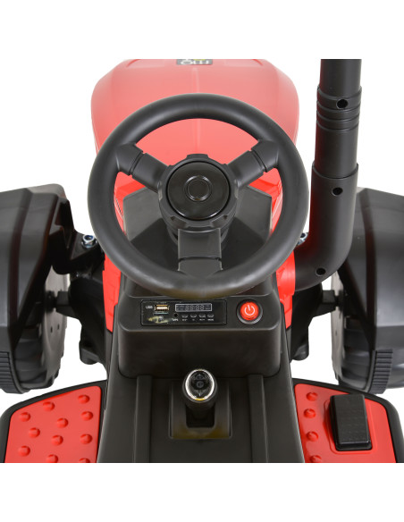 Акумулаторен трактор Rancher червен