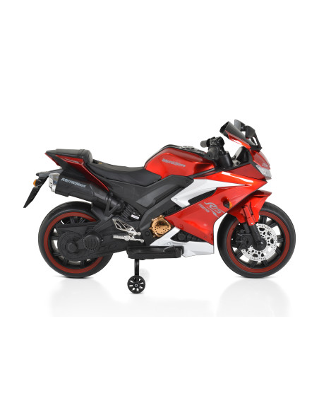 Акумулаторен мотор Motocross червен металик