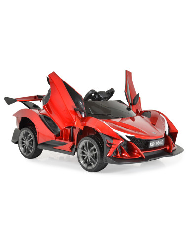 Акумулаторна кола Flash KD-1668 червен металик