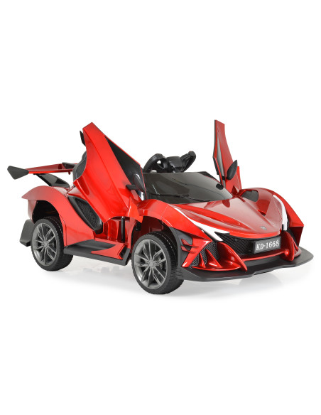 Акумулаторна кола Flash KD-1668 червен металик