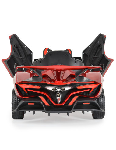 Акумулаторна кола Flash KD-1668 червен металик