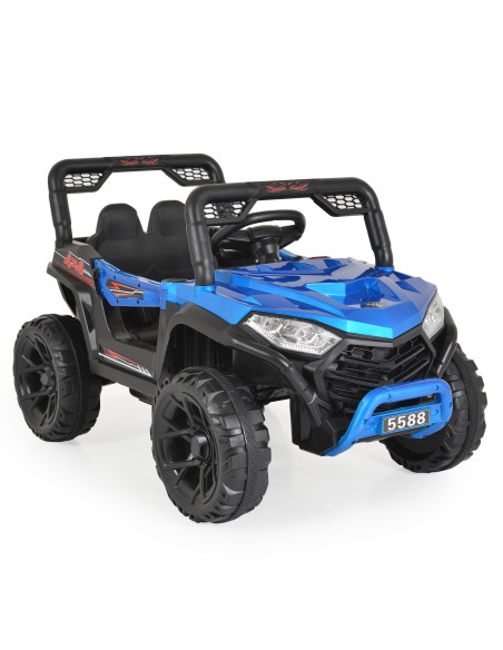 Акумулаторен джип 5588 Fast utv син металик