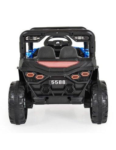 Акумулаторен джип 5588 Fast utv син металик