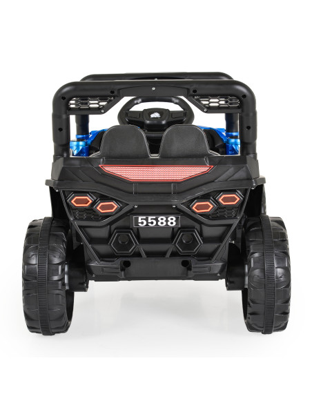Акумулаторен джип 5588 Fast utv син металик