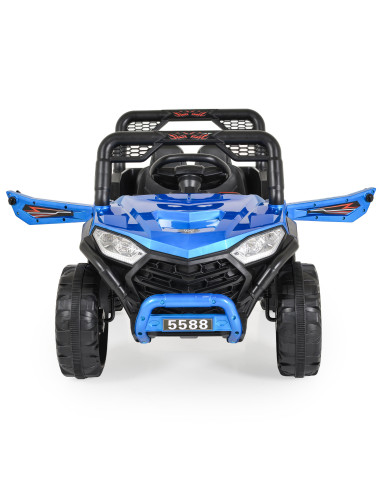 Акумулаторен джип 5588 Fast utv син металик