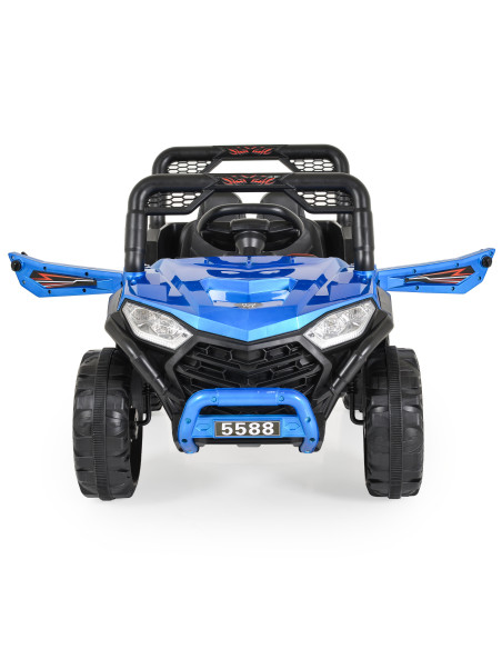 Акумулаторен джип 5588 Fast utv син металик