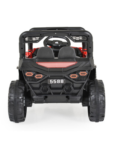 Акумулаторен джип 5588 Fast utv червен металик