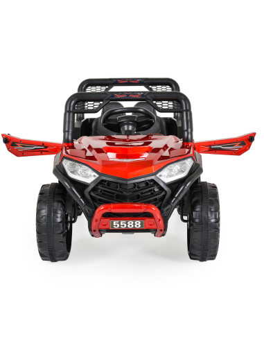 Акумулаторен джип 5588 Fast utv червен металик