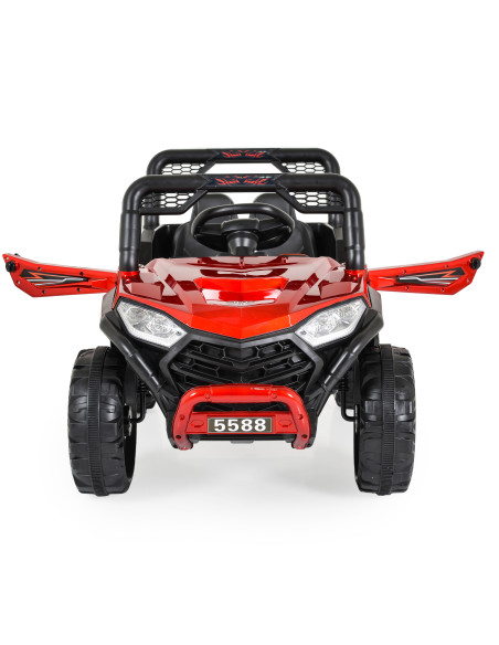 Акумулаторен джип 5588 Fast utv червен металик