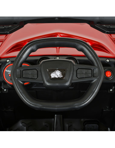 Акумулаторен джип 5588 Fast utv червен металик